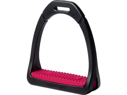 Plastikowe strzemiona Premium Compositi, 10/12 cm, para, raspberry