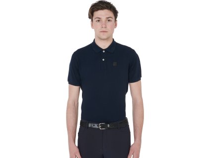Koszulka polo Dalai Equestro, męska, granatowa