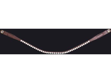 Naczółek PresTeq, brown/silver white (Rozmiar PONY)