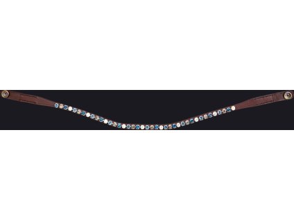 Naczółek PresTeq, brązowy/stalowoniebieski