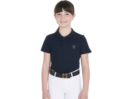 Koszulka Polo Dalai Equestro, dziecięca, navy