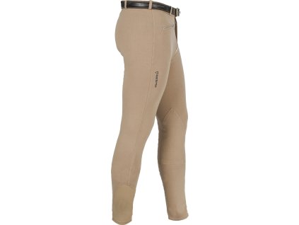 Spodnie jeździeckie Urano Equestro, z lejem kolanowym, męskie, beżowe