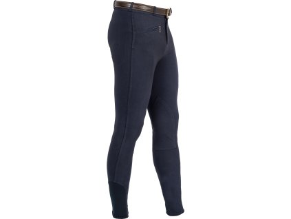 Bryczesy Urano Equestro, z lejem kolanowym, męskie, granatowe