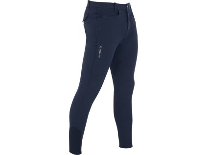 Bryczesy Zefiro Equestro, z lejem kolanowym, męskie, navy