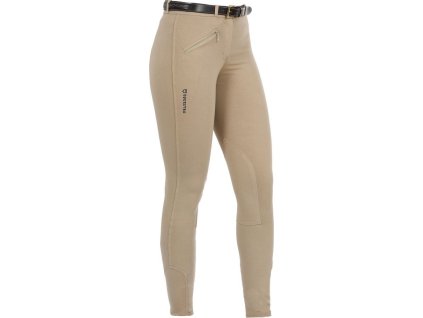 Bryczesy Selene Equestro, z lejem kolanowym, damskie, beige