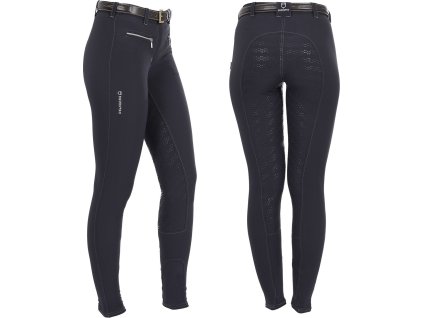 Bryczesy Alicia Equestro, z lejem, damskie, navy