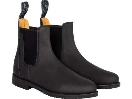 Skórzane sztyblety Equicomfort, unisex, czarne