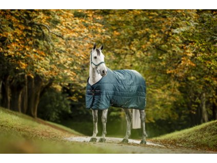 Derka stajenna Amigo Ripstop Insulator, 200 g, dynasty green/navy & silver