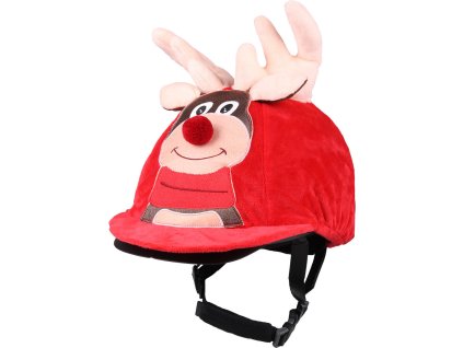 Pokrowiec na kask świąteczny QHP, rudolph