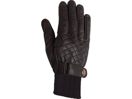 Skórzane rękawice jeździeckie Kitzbühel RSL, zimowe, czarne