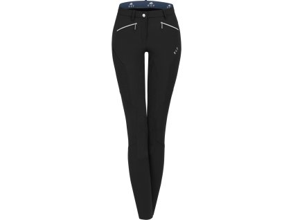 Bryczesy Gala ELT, z pełnym lejem skórzanym, czarne