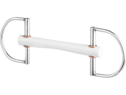 Wędzidło z D-ringiem niełamane BERIS, twarde, 18 mm