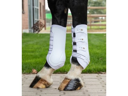 Ochraniacze na ścięgna przednie Waldhausen, para, białe