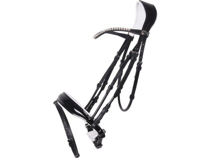 Ogłowie Nehza QHP, black/white