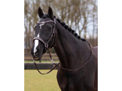 Ogłowie bezwędzidłowe Sunna QHP, brązowe