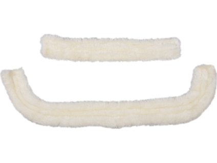 Skóra jagnięca do ogłowia Onatrio QHP, 2 szt., biała