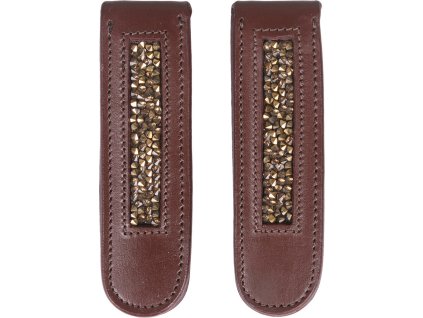 Klipsy do butów lub mini-czapsów Lupine QHP, ozdobne, para, brown/beige