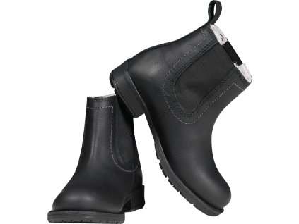 Skórzane sztyblety Classic Winter ELT, zimowe, dziecięce, czarne