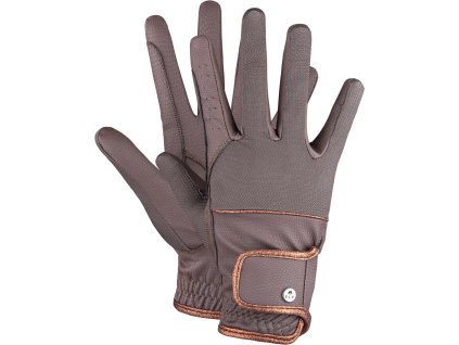 Rękawiczki jeździeckie Estelle ELT, brązowe