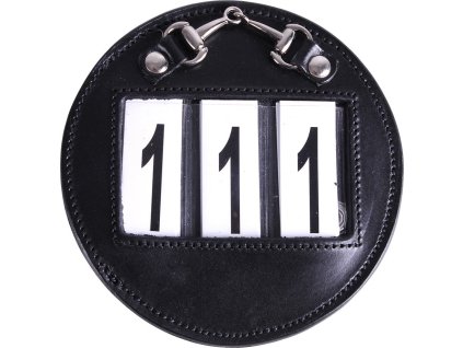 Numer startowy Nicki QHP, 2 sztuki, trzycyfrowy, czarno-srebrny