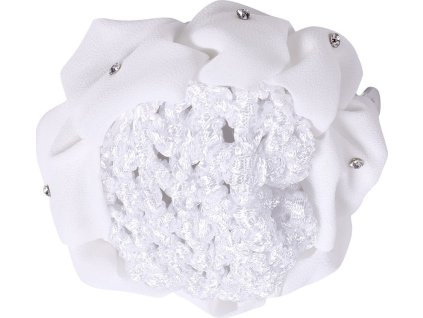 Siatka do włosów Flower QHP, biała