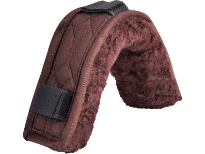 Osłonka na nachrapnik Soft Waldhausen, ze skórą owczą, 1 sztuka, brązowa