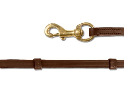 Wodze Island z karabińczykiem Waldhausen, 250 cm, brązowy\/mosiądz