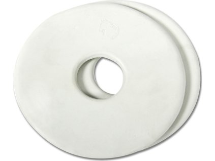 Kółka do wędzidła Waldhausen, para, białe