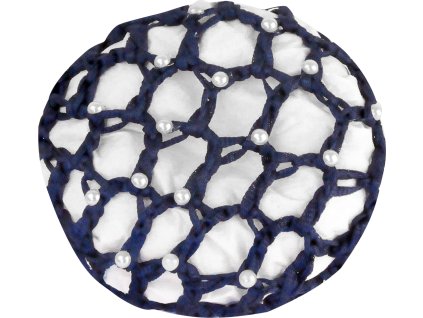 Siatka do włosów z perłami Waldhausen, blue