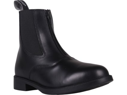 Skórzane sztyblety Jodhpur Manilla QHP, dla dorosłych, czarne