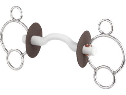 Wędzidło Pessoa niełamane BERIS, twarde, profilowane, 18 mm