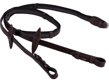 Wodze antypoślizgowe QHP, różne długości, dark brown