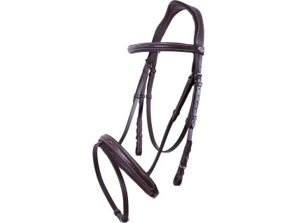 Ogłowie Luxury Stitched II. QHP, dark brown