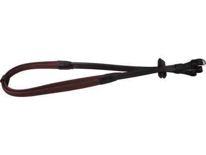 Wodze gumowe Rubber Soft QHP, 125/140 cm, brązowy