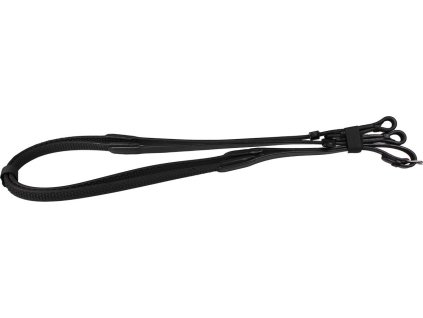 Wodze gumowe miękkie QHP, 125/140 cm, czarne