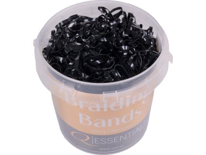 Gumki do grzywy Q-essentials, 200 g, czarne