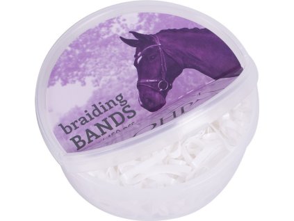 Gumki do grzywy Q-essentials, 50 g, białe