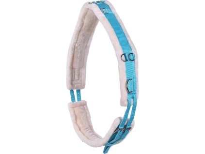 Pas do lonżowania Ontario QH, ze skórą jagnięcą, sky