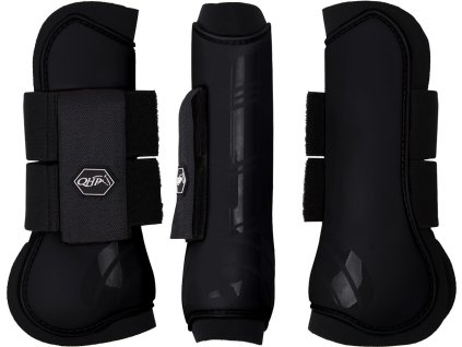 Ochraniacze na przednie ścięgna QHP, para, czarne
