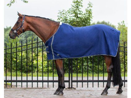 Derka chłodząca Basic Q-essentials, niebieska (Długość pleców 105 cm)