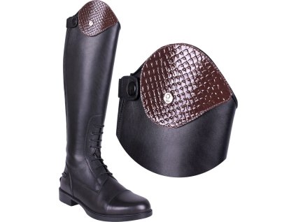 Wymienne Części do Oficerek Romy QHP, para, croco brown