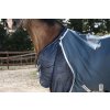 Derka stajenna Amigo Plus Pony, z kapturem, 200 g, navy/electric blue
