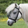 Maska przeciw owadom Basic Waldhausen, bez ochrony uszu, czarna (Rozmiar PONY)