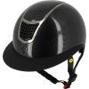 Kask jeździecki Airy Equithème,black glossy carbon (Obwód głowy 53-55 cm)