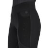 Bryczesy jeździeckie legginsy Zahra QHP, z kolanowym lejem, ocieplane, dla dzieci, czarne