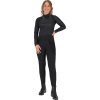 Legginsy jeździeckie Zahra QHP, z lejem kolanowym, ocieplane, damskie, czarne