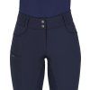 Bryczesy Softshell Lymee QHP, z lejem, zimowe, damskie, navy (Rozmiar 40)