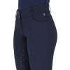 Bryczesy Softshell Lymee QHP, z lejem, zimowe, damskie, navy (Rozmiar 40)