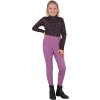 Legginsy jeździeckie Lize QHP, z pełnym lejem, dla dzieci, violet