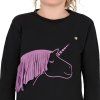 Bluza Lize QHP, dla dzieci, black/violet (Rozmiar 140)